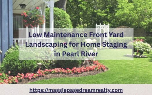 Low Maintenance Front Yard Landscaping for Home Staging in Pearl River 9 Low Maintenance Front Yard Landscaping for Home Staging in Pearl River